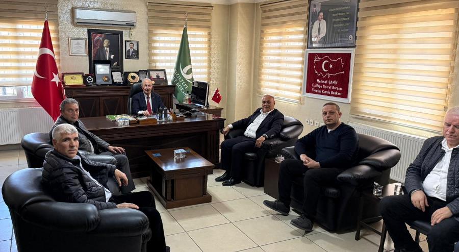 GAZ�ANTEP T�CARET BORSASI, BA�KAN �AH�N�� Z�YARET ETT�